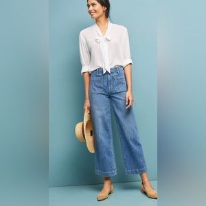Paige High Rise Culotte Jeans
